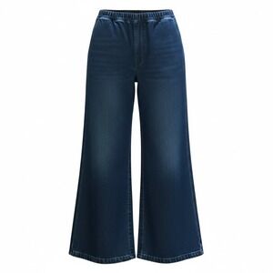 Soft Surroundings Wide Leg Flare Comfort Denim Pull On XL Grandmacore 29725